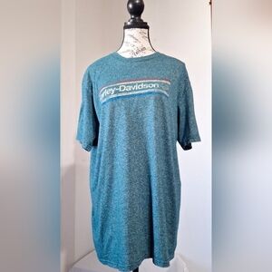 Harley-Davidson Teal Heather Short Sleeve Logo Tee